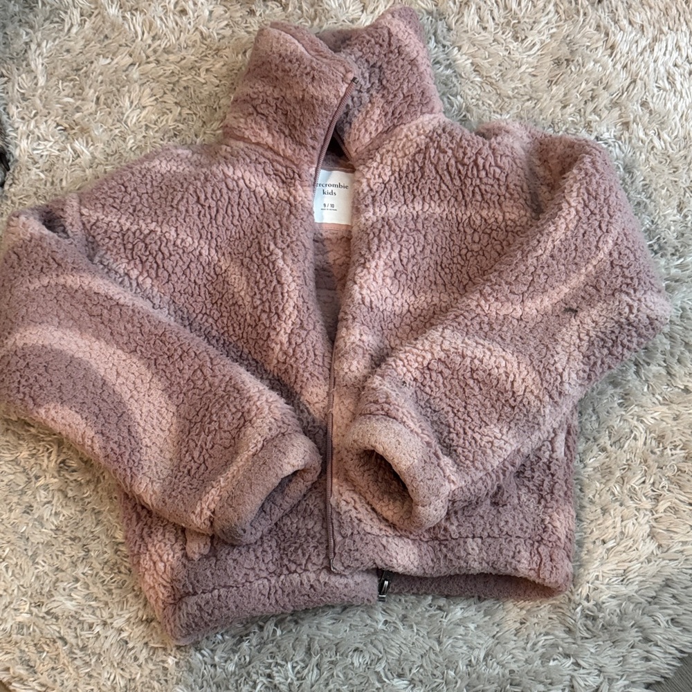 Abercrombie Kids Blush Sherpa Jacket